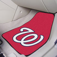 Washington Nationals 2-piece Carpet Car Mats - 18"x27"