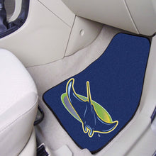 Tampa Bay Rays Retro Logo 2-piece Carpet Car Mats - 18"x27" 