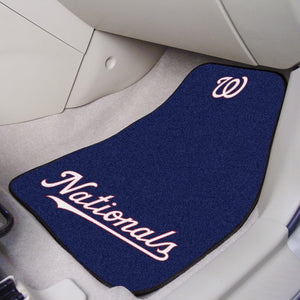 Washington Nationals 2-piece Carpet Car Mats - 18"x27"