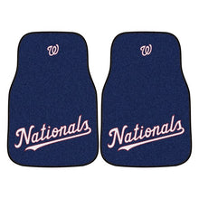 Washington Nationals 2-piece Carpet Car Mats - 18"x27"