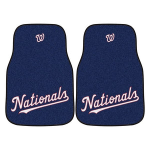 Washington Nationals 2-piece Carpet Car Mats - 18"x27"