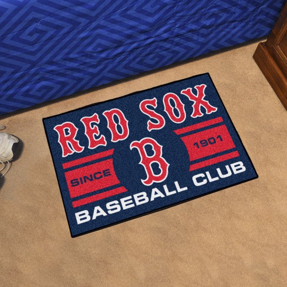 Boston Red Sox Baseball Club Starter Rug – Sports Fanz