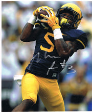 wvu football, mario alford autograph