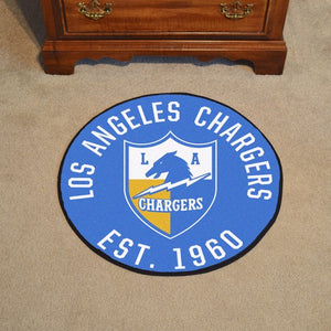 Los Angeles Chargers Vintage Logo Roundel Rug - 27"