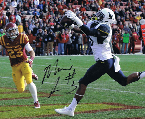 wvu football, mario alford autograph