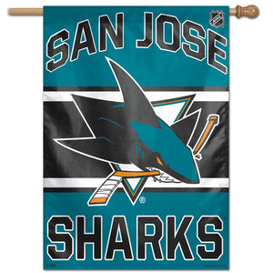 San Jose Sharks Vertical Flag 28"x40"                                                                                     