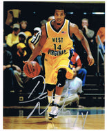 wvu basketball, darris nichols autograph