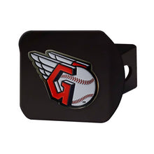 Cleveland Guardians Color Emblem On Black Hitch Cover