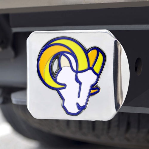 Los Angeles Rams Color Chrome Hitch Cover