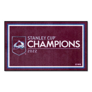 Colorado Avalanche 2022 Stanley Cup Champions Rug - 3'x5'