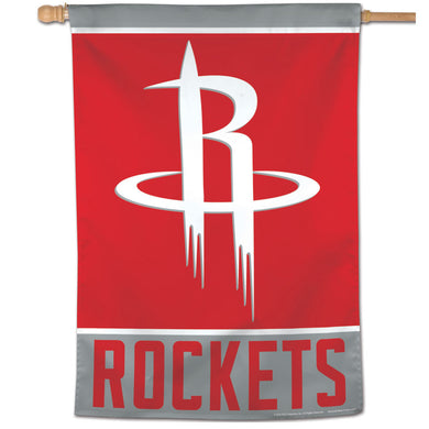 Houston Rockets Wordmark Vertical Flag 28