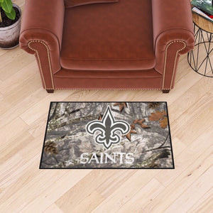 New Orleans Saints Camo Starter Rug - 19"x30"
