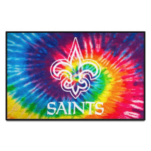 New Orleans Saints Tie Dye Starter Rug - 19"x30"