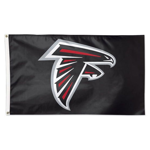 Atlanta Falcons Black Deluxe Flag - 3'x5'