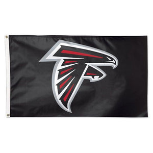 Atlanta Falcons Black Deluxe Flag - 3'x5'