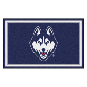 Connecticut Huskies Plush Rug - 5'x8'