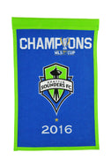 Seattle Sounders MLS Champions Wool Banners - 14"x22"