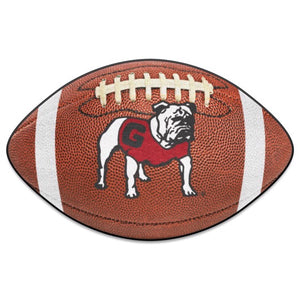 Georgia Bulldogs Vintage Logo Football Rug - 21"x32"