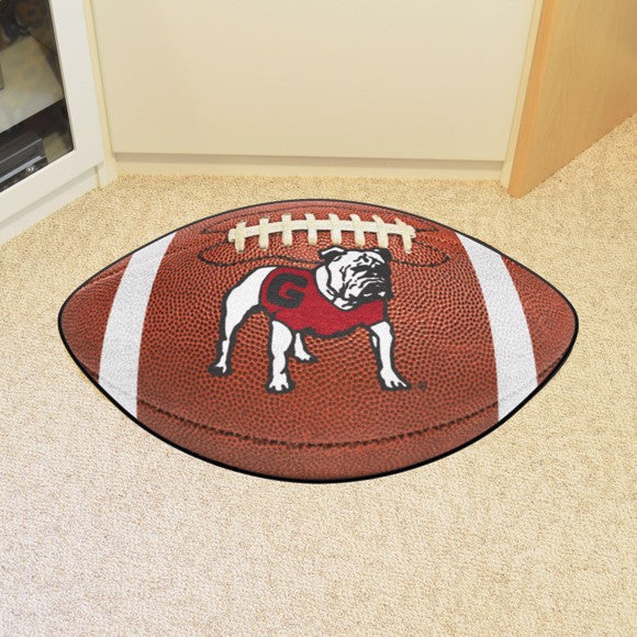 Georgia Bulldogs Vintage Logo Football Rug - 21