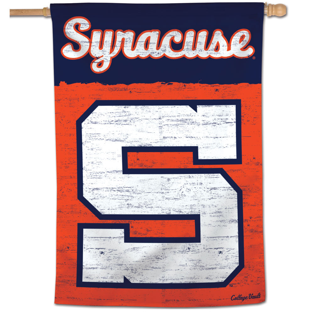 Syracuse Orange College Vault Vertical Flag - 28