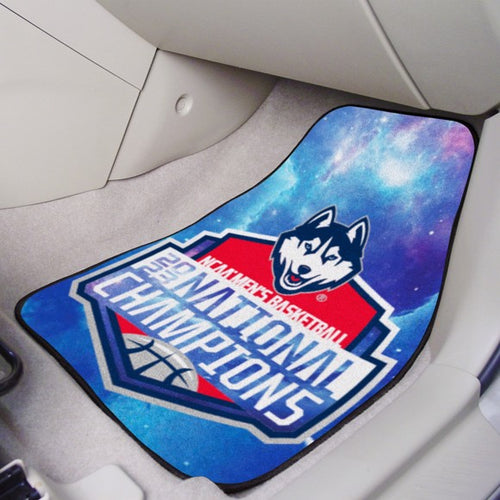 Connecticut Huskies 2023 NCAA Men's Basketball National Championship 2-piece Carpet Car Mats - 18