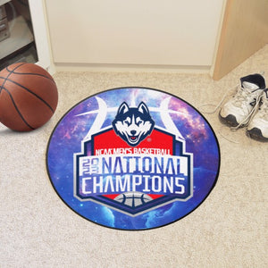 Connecticut Huskies 2023 NCAA Men's Basketball National Championship Basketball Rug - 27"