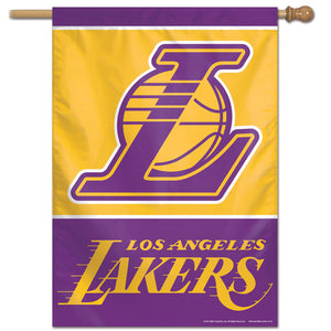 Los Angeles Lakers Vertical Flag 28"x40"  #1                                                                          