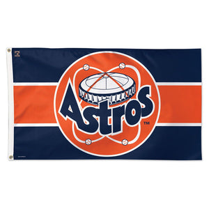 Houston Astros Cooperstown Logo Deluxe Flag - 3'x5'