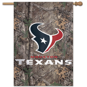 Houston Texans Camo Vertical Flag - 28"x40"                         