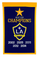 L.A. Galaxy MLS Champions Wool Banners - 14"x22"