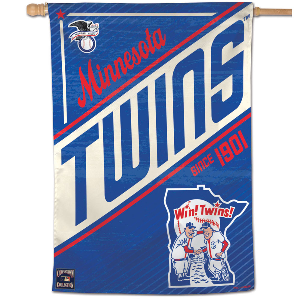 Minnesota Twins Cooperstown Vertical Flag - 28