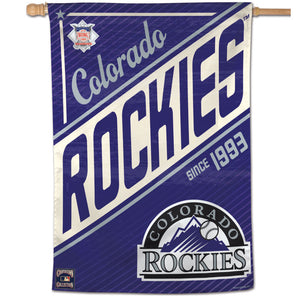 Colorado Rockies Cooperstown Vertical Flag - 28"x40"                               