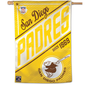 San Diego Padres Cooperstown Vertical Flag - 28"x40"                                    