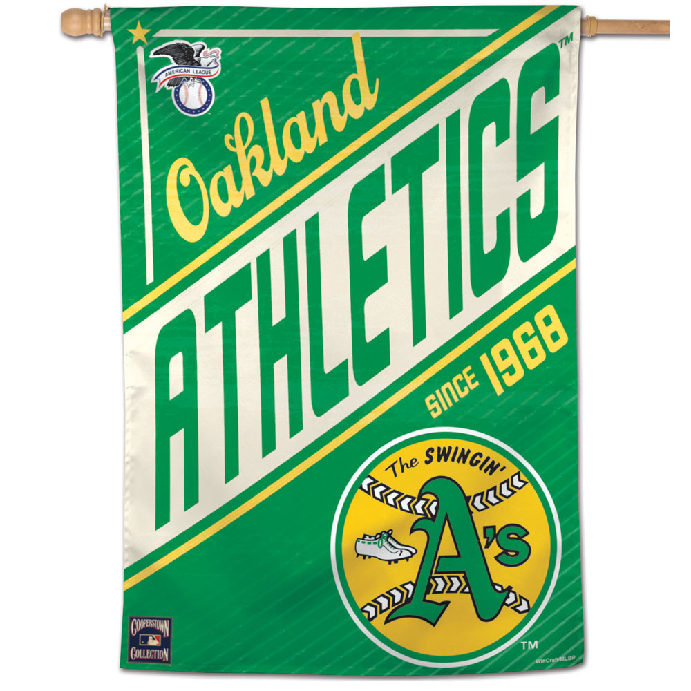 Oakland A's Cooperstown Vertical Flag - 28