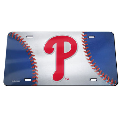 Philadelphia Phillies Baseball Chrome Acrylic License Plate
