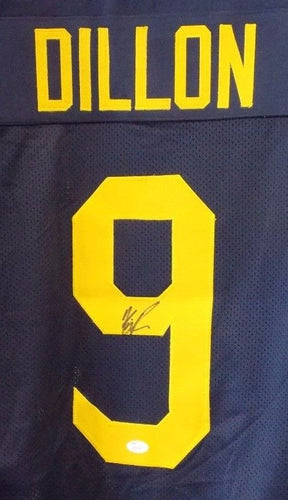 wvu football, kj dillon signed jersey