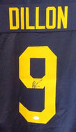 wvu football, kj dillon signed jersey