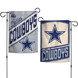 Dallas Cowboys Vintage Logo Premium 2-Sided Garden Flag - 12"x18"