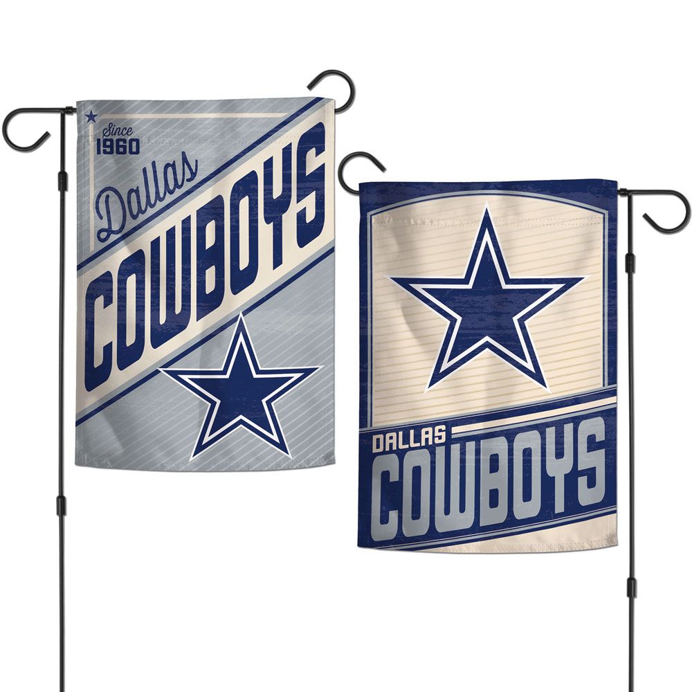 Dallas Cowboys Vintage Logo Premium 2-Sided Garden Flag - 12