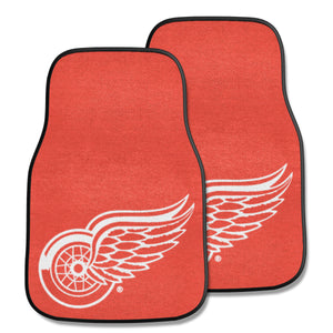 Detroit Red Wings 2-Piece Red Carpet Car Mats - 18"x27"