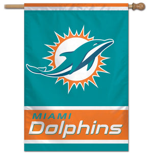 Miami Dolphins Vertical Flag - 28"x40" #1
