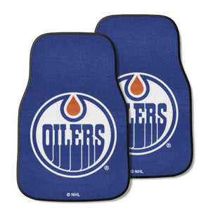 Edmonton Oilers 2-Piece Carpet Car Mats - 18"x27"