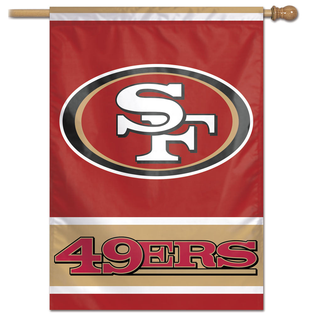 San Francisco 49ers Wordmark Vertical Flag - 28