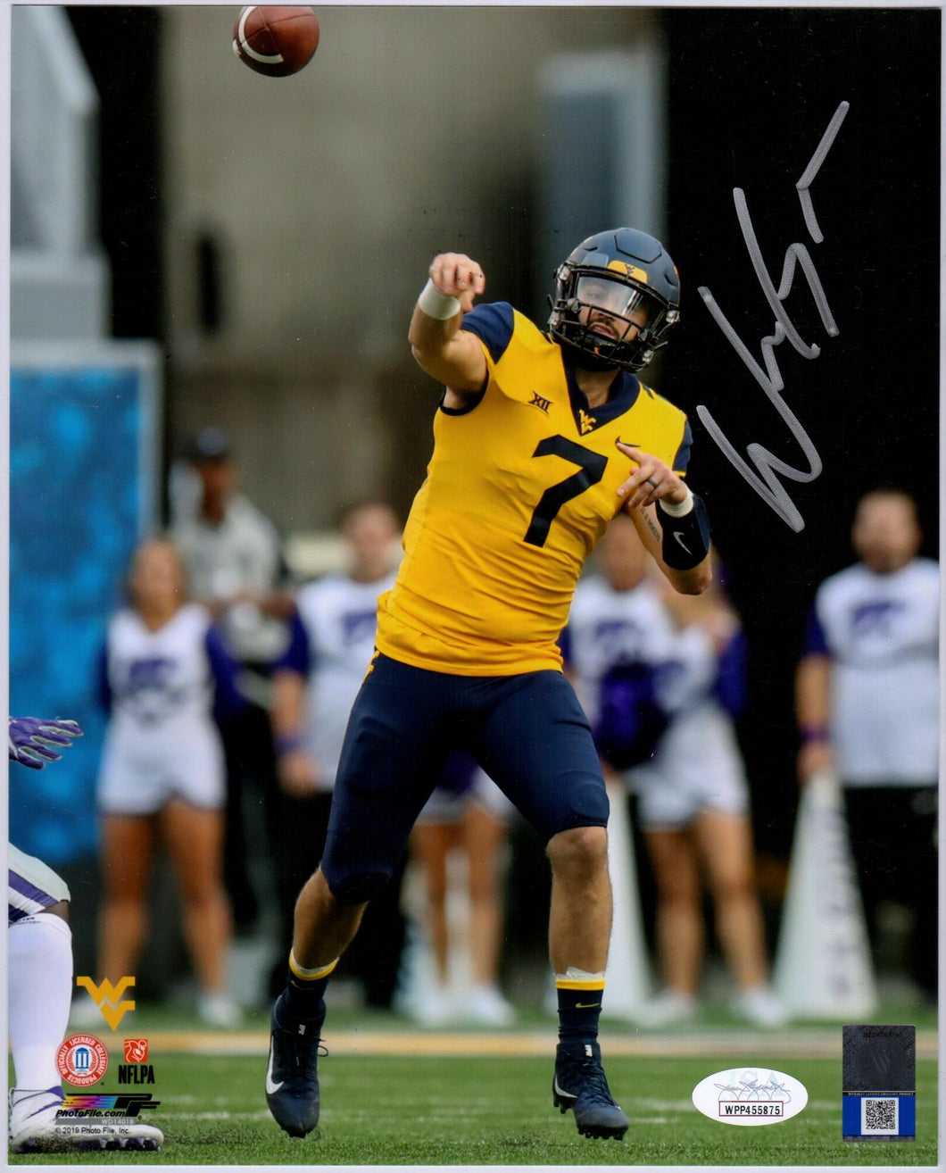 will grier autograph, will grier signature, will grier west virginia mountaineers 