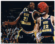 wvu basketball, frank young autograph