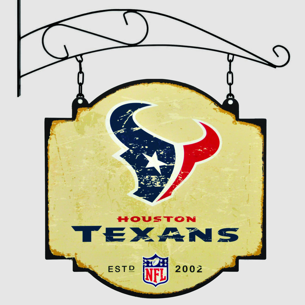 houston texans, texans vintage tavern sign