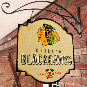 Chicago Blackhawks Vintage Tavern Sign