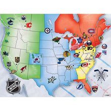 NHL Hockey Map Puzzle, Toronto Maple Leafs,St. Louis Blues,Pittsburgh Penguins,Philadelphia Flyers,NHL Hockey,New York Rangers,Montreal Canadiens,Minnesota Wild,Detroit Red Wings,Chicago Blackhawks,Boston Bruins,