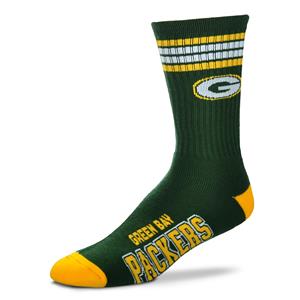 Green Bay Packers 4-Stripe Deuce Socks
