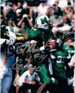 marshall football, benard morris autograph